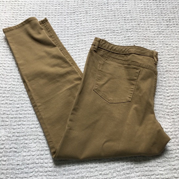 Mossimo Supply Co. Pants - Mossimo Tan Mid-Rise Jeggings Plus Size 16